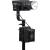 Nanlite BT-BG-XLR4II - uchwyt V-Mount w użyciu